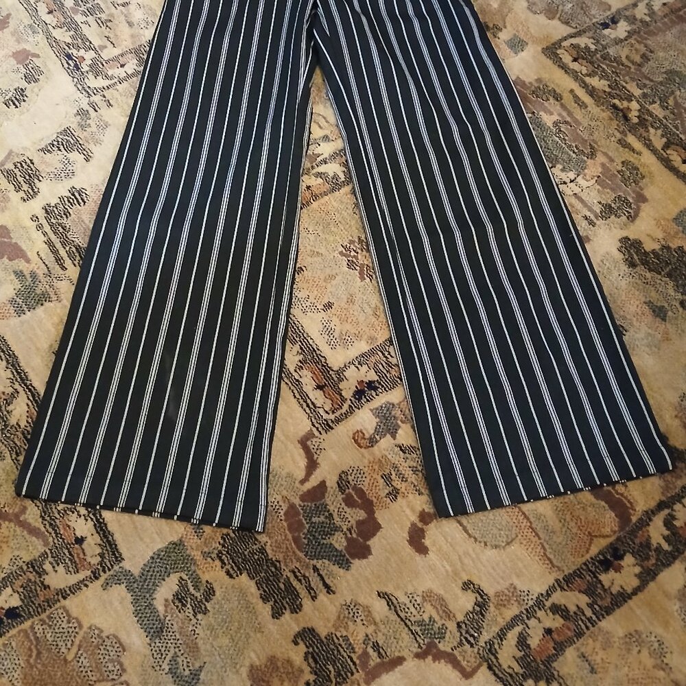 SOCIAL TOURIST Ultra High-Rise Black/Cream Trousers XS - Picture 11 of 12